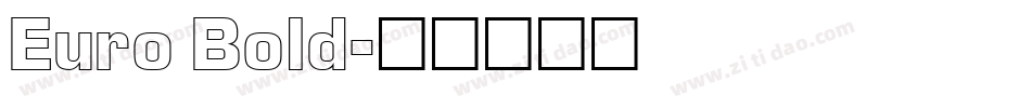 Euro Bold字体转换